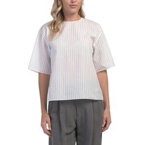 THEORY White Oversized Boxy Tee